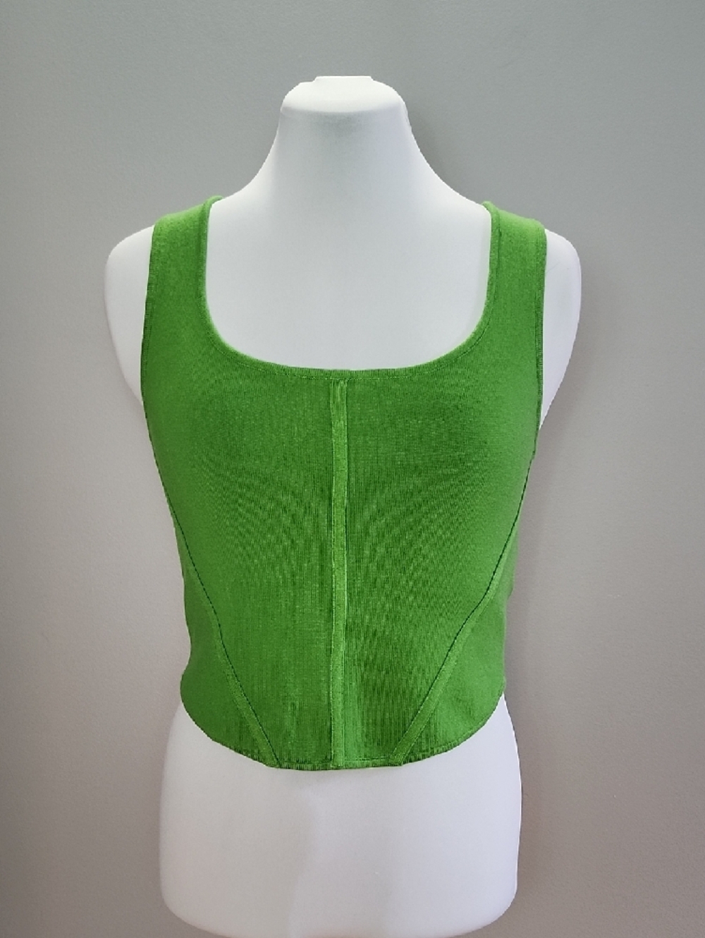 House of Harlow 1960 Green Scoop Neck Crop Top